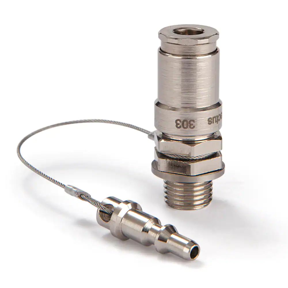 派克303系列快換接頭，符合ISO 6150 C 外形設(shè)計，用于鐵路應(yīng)用